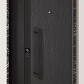 Modern Security Doors With Marble Wall Background And Textured Surface Design 3d model