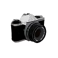 Decorative Ornament Set With Vintage Camera For Home Tabletop