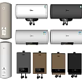 Multiple Household Water Heaters In Various Colors And Modern Designs