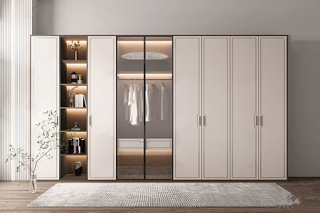 New Chinese wardrobe 3d model