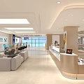 Spacious Digital Store Interior With Display Counters Smartphones Sofa Seating And Bright Lighting