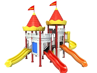 Modern Slide Castle Slide 3d model