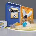 Popular Photo Check In Spot With White Wings Yellow Background And Decorative Lights