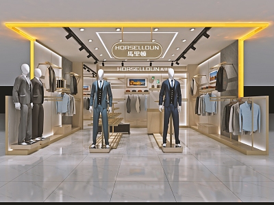 Modern Clothing Store Men's Clothing Store 3d model