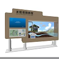 Water Value Added Utilization Science Popularization Display With Educational Charts And Diagrams 3d model
