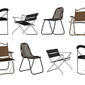 Modern Leisure Chairs With Metal Frames Multiple Styles And Comfortable Fabric Seats