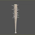 Spiked Wooden Baseball Bat Weapon With Metal Nails and Solid Structure