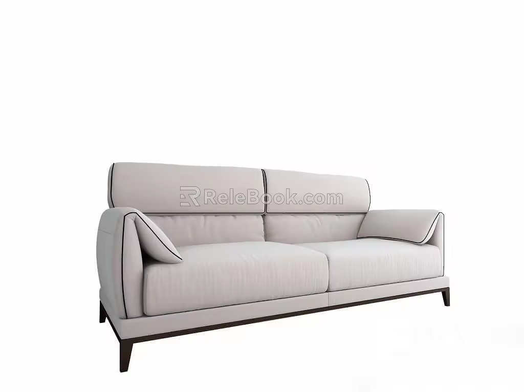 Double sofa 3d model