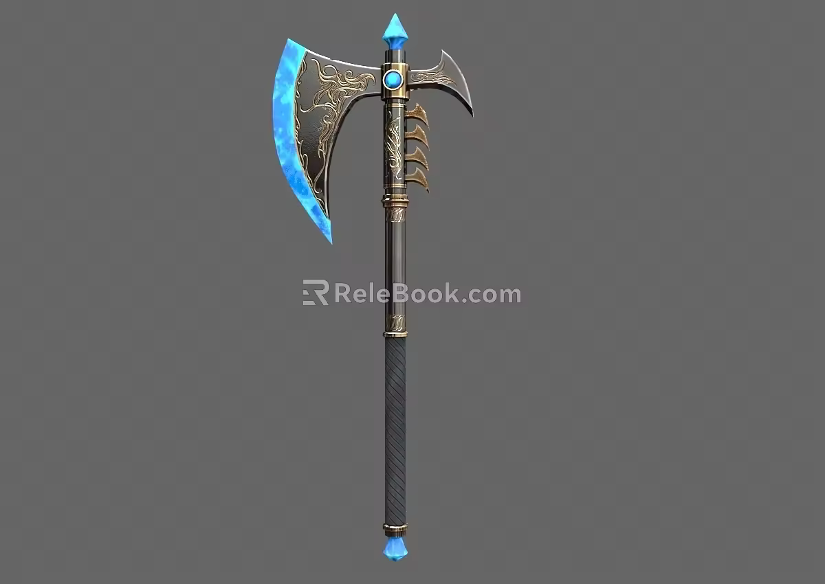 Ice Axe Tomahawk Weapon Cold Weapon Ancient Weapon Chopping Axe Frostbite Axe 3d model