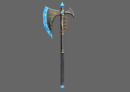 Ice Axe Tomahawk Weapon Cold Weapon Ancient Weapon Chopping Axe Frostbite Axe 3d model