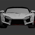 White Sleek Convertible Sports Car With Black Roof And Red Rims