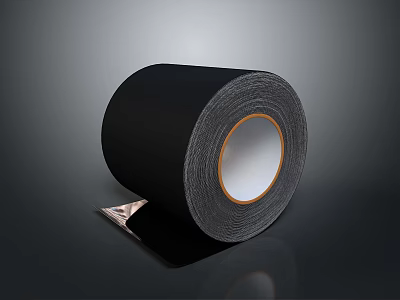 Black Adhesive Tape Strong Sticky Roll For Home Office Durable Repair And Sealing 3d model