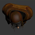 Realistic Game Movie Character With Aviator Goggles Brown Hair And Brown Star Pattern Coat