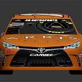 Orange Toyota Race Car With ARRIS Logo Number 19 And FOMOCO Branding