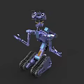 Game And Movie Robot Character With Tracked Legs And Large Mechanical Eyes