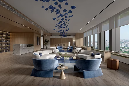 Modern Leisure Area Office Leisure Area 3d model