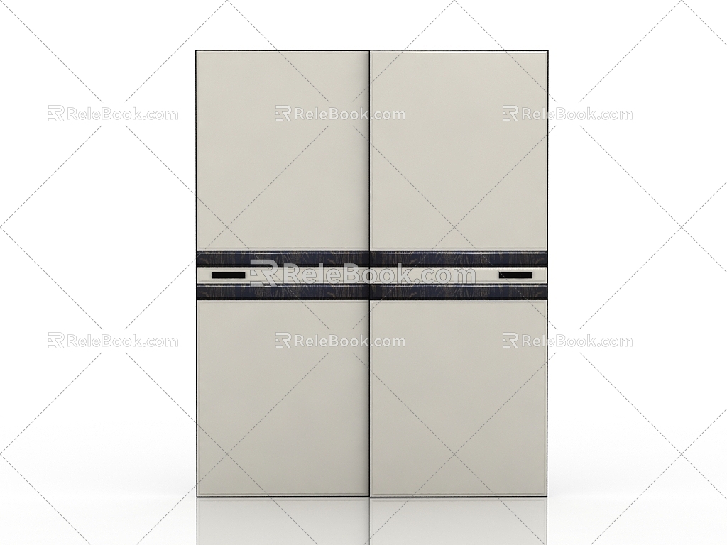 Wardrobe sliding door 3d model