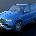 Sporty Blue Mercedes AMG SUV Exterior Design Featuring AMG Grill And Alloy Wheels