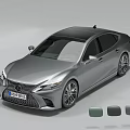 Lexus Silver Sedan With Sleek Exterior Design And Multiple Color Options