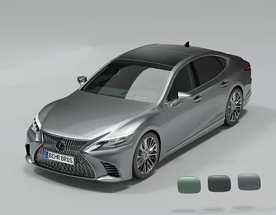 Lexus Silver Sedan With Sleek Exterior Design And Multiple Color Options 3d model Lexus Silver Sedan With Sleek Exterior Design And Multiple Color Options 3d model