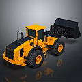 Yellow Wheel Loader With Modern Design And Bucket