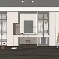 Modern Wardrobe Interior Design With Mirror Dressing Table Clothing Storage And Organized Shelves