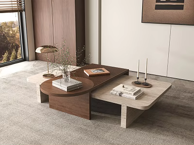 Middle Ancient Style Coffee Table 3d model