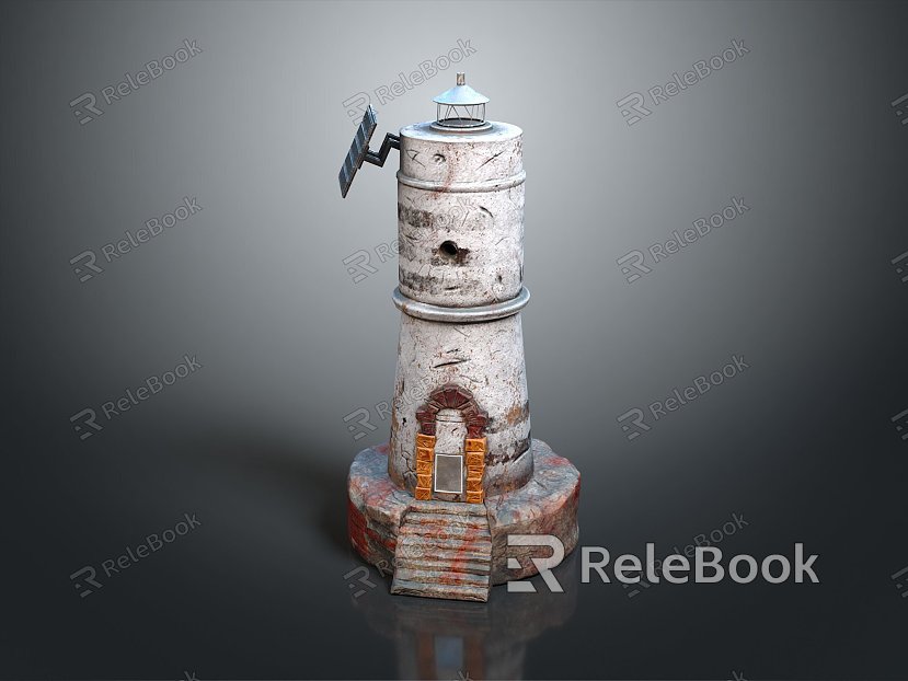 Lighthouse Punk Lighthouse Lighthouse Cartoon Lighthouse Animation Lighthouse Style Lighthouse Lighthouse Fantasy Style Lighthouse model