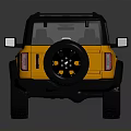 Yellow Off Road SUV With Black Roof Black Wheels And Rugged Exterior Design