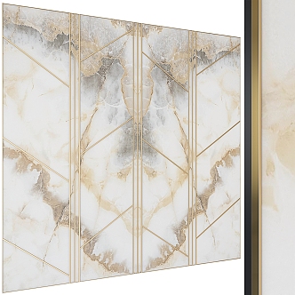 Modern Wall Panel Decorative Wall Panel 3d model