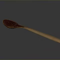 Handmade Natural Wooden Spoon With Smooth Handle For Kitchen Cooking Use