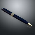 Sleek Navy Blue Pen With Gold Accents For Daily Writing As Essential Stationery