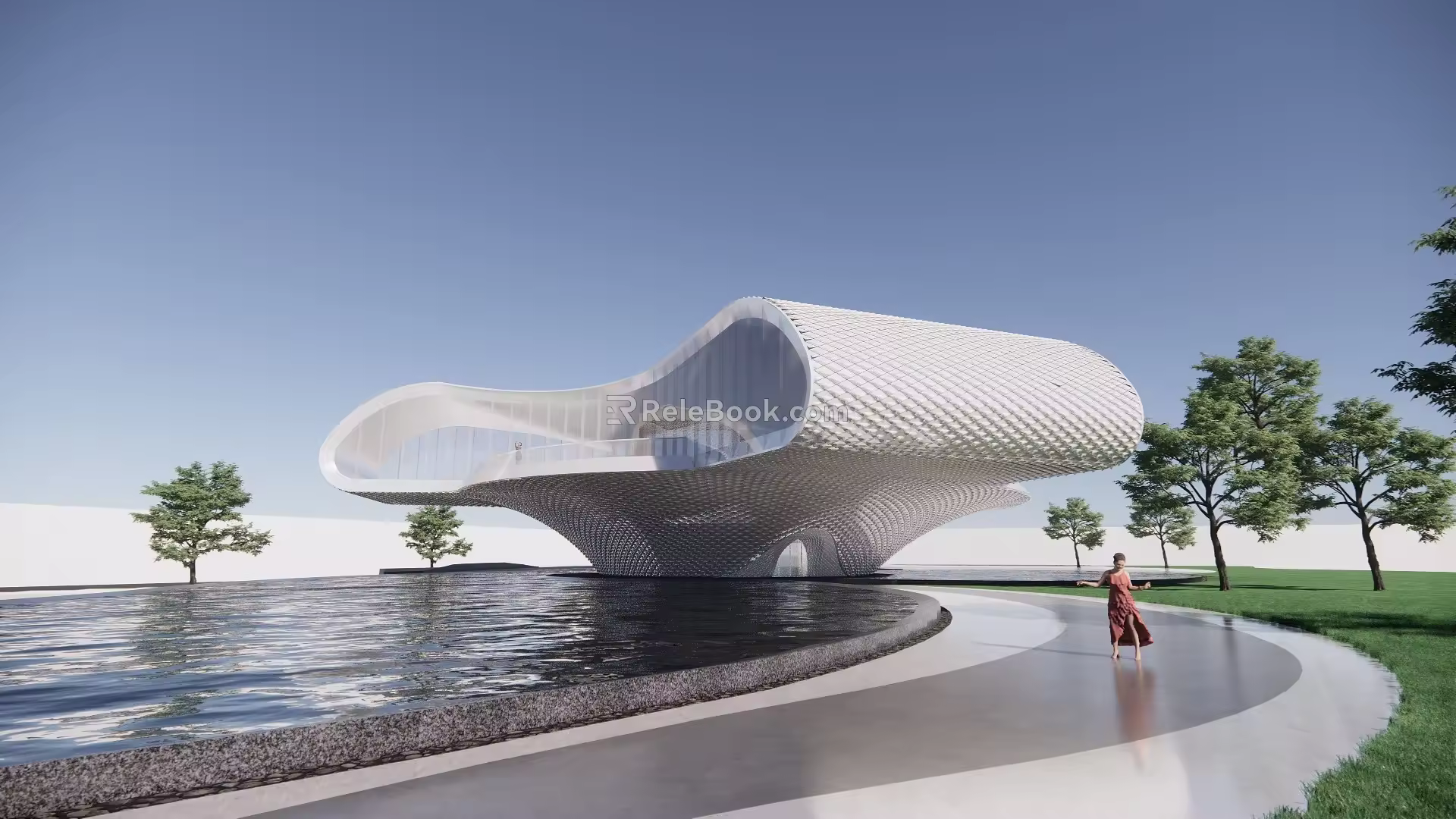 Seaside Art Center 3d model