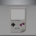 Nintendo Game Boy Handheld Gaming Device With White Design Black Cross Button And Pink Buttons