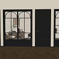 Modern Black Swing Doors With Glass Panels And Solid Panel Designs