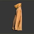 Casual Orange And Green Color Block Fleece Jacket With Full Zip And Pockets