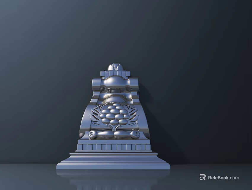 High Quality Hardware Tools Metal Component with Precision Circular Square Structures and Silver Metallic Finish 3d model 