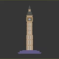 Tower defense sentry tower air defense watchtower observatory tower loft 3d model
