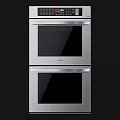 Modern Stainless Steel Double Wall Oven For Home Kitchen Cooking Appliances