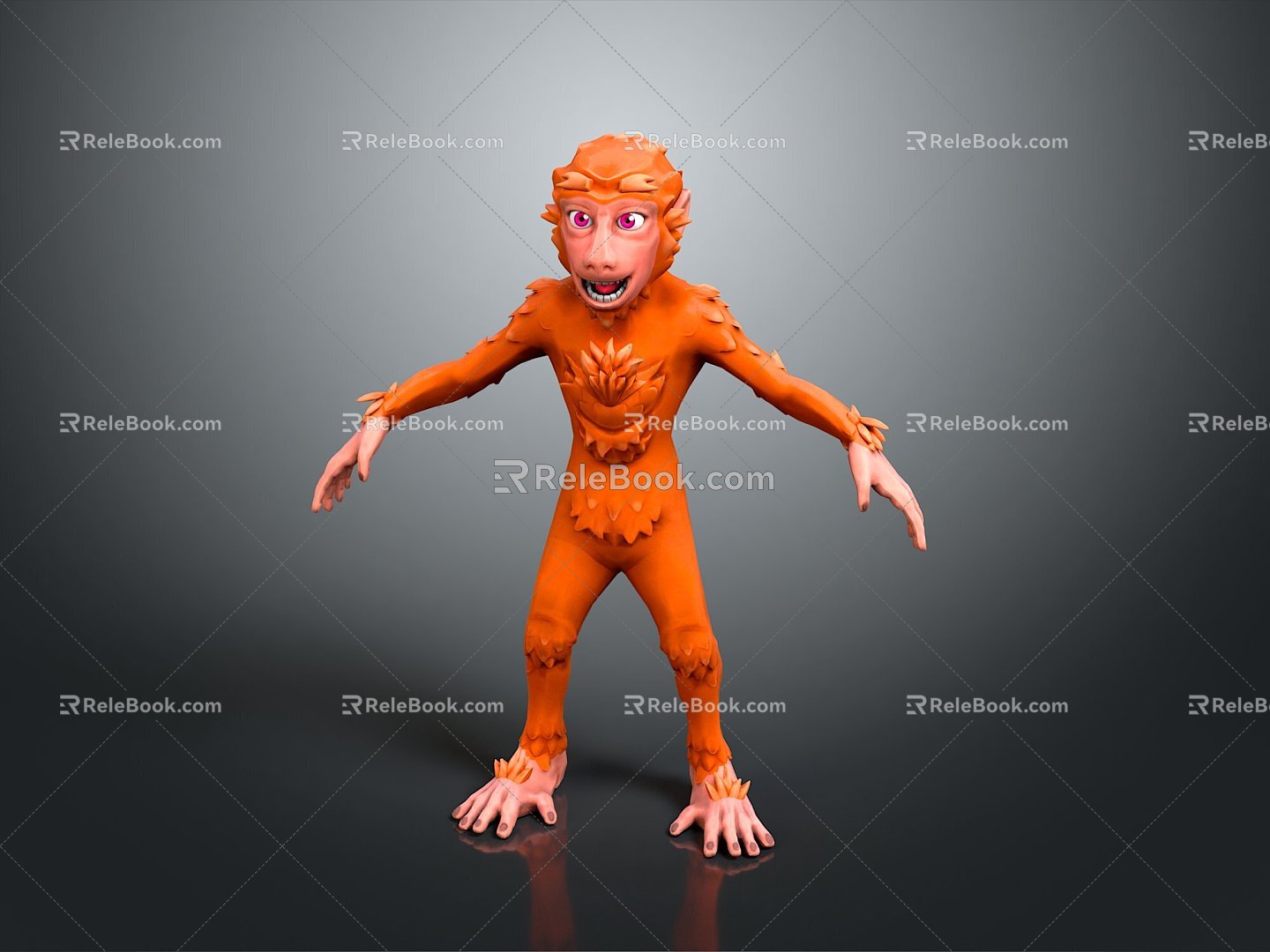 Monkey Monkey Cartoon Monkey Anime Monkey Stylized Monkey Fantasy Style Monkey Toy 3d model