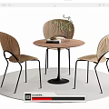 Leisure Table and Chair Negotiation Table and Chair Dining Table and Chair 3d model