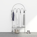 Modern Clothes Hanger Floor Hanger Coat Rack Hanger Storage Hanger Hanger 3d model