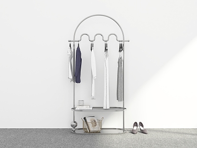 Modern Clothes Hanger Floor Hanger Coat Rack Hanger Storage Hanger 3d model