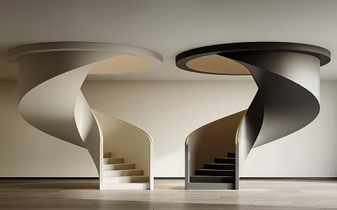 revolving staircase 3d model