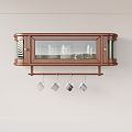 Nordic Hanging Cabinet Decorative Rack 3d model