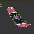 Children Friendly Skateboard With Blue Graphics And Lightweight Design For Young Riders
