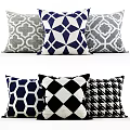 Cream style pillow sofa pillow pattern pillow style pillow 3d model