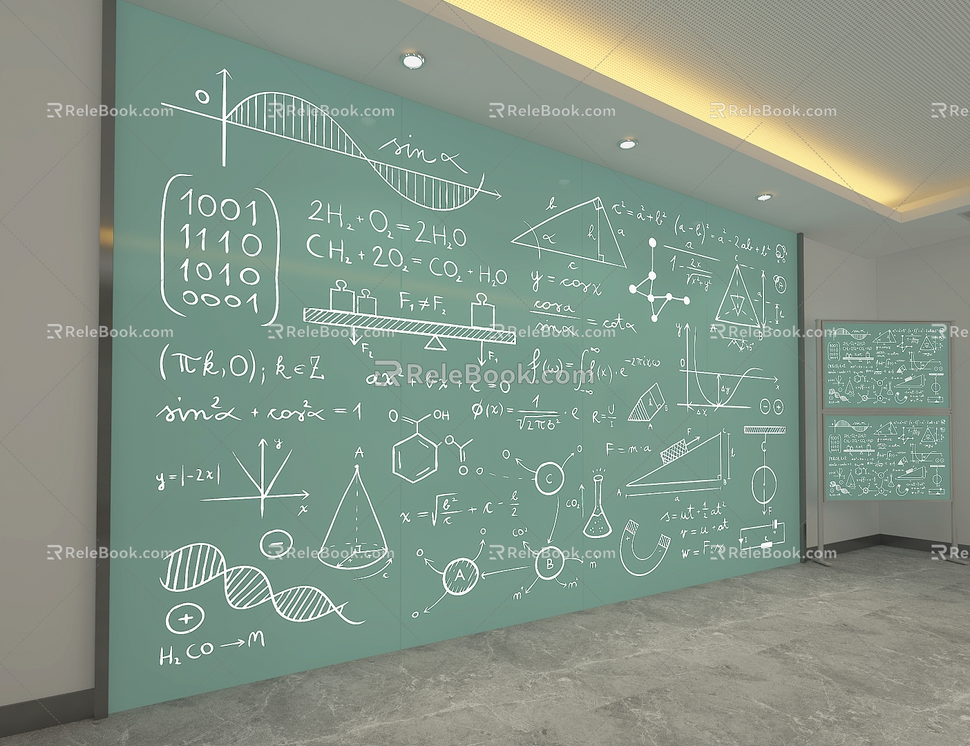 Wordboard wall 3d model