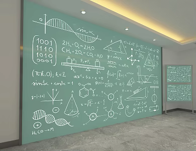 Wordboard wall 3d model