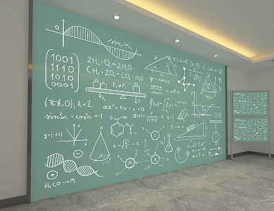 Wordboard wall 3d model